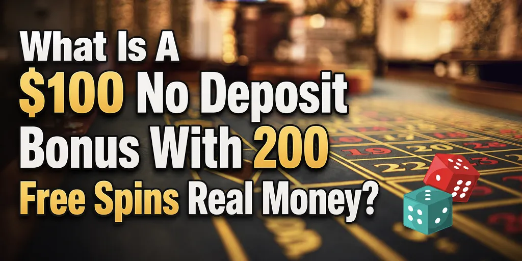 What Is A $100 No Deposit Bonus With 200 Free Spins Real Money 